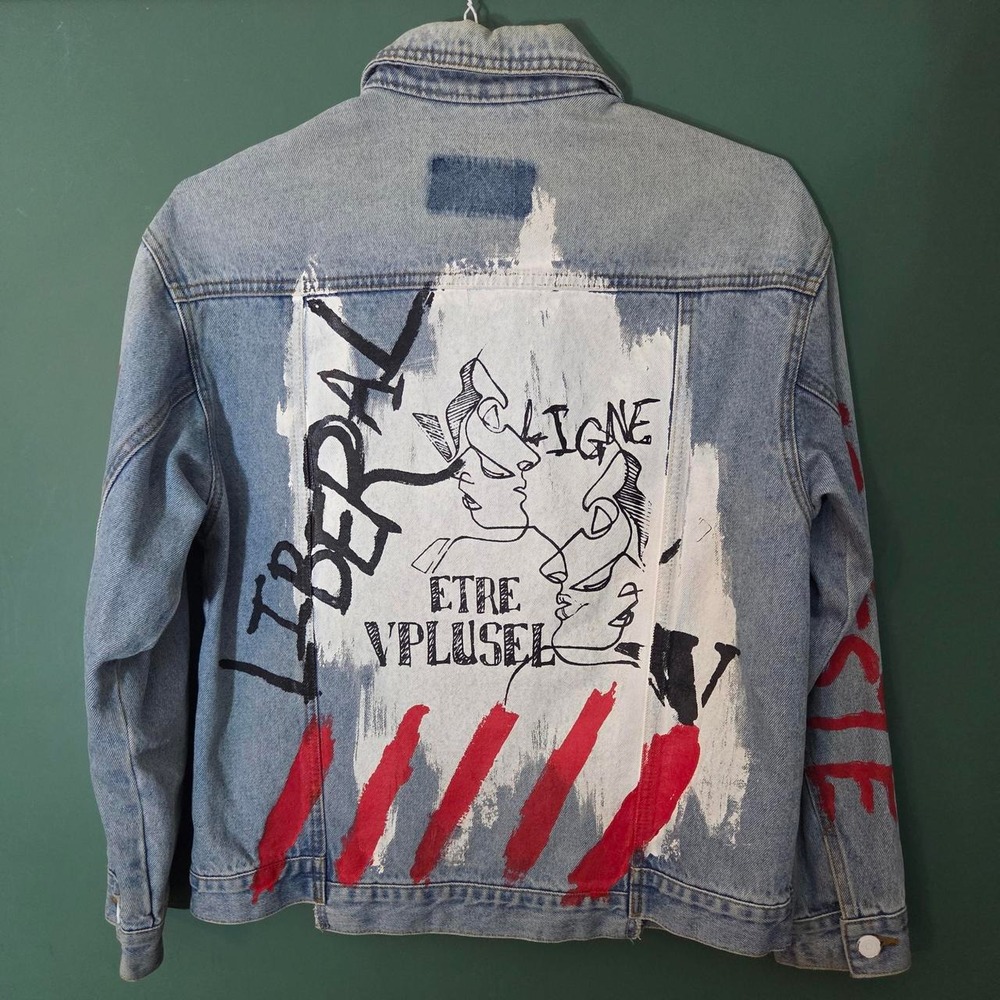 Voice of Voices 20th Anniversary Signature 20 Archive Graffiti Denim Jacket M
